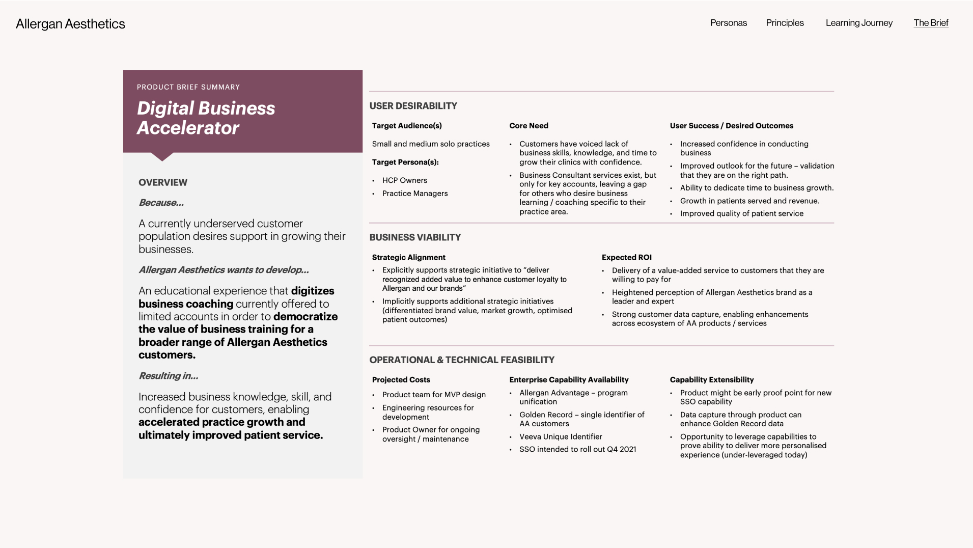 Allergan Aesthetics — Pain Points & Challenges