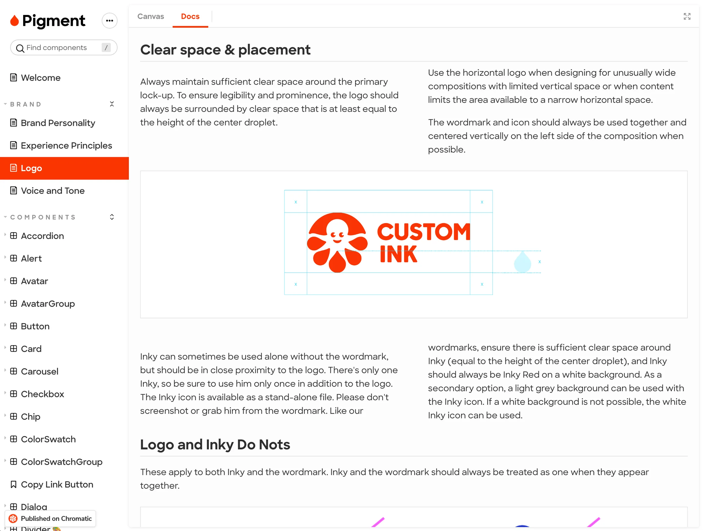 Custom Ink — Hand off